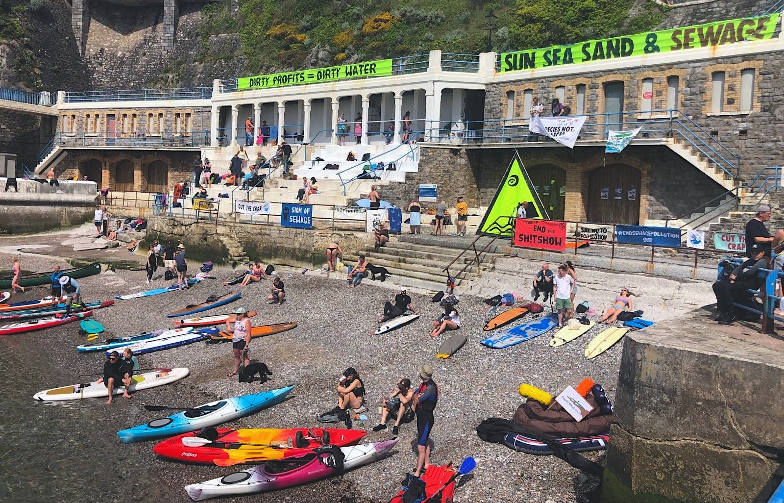 Plymouth Paddle Out Protest May 2024