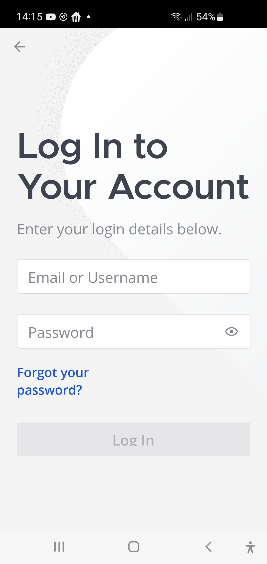 Mattermost log in to your account screen