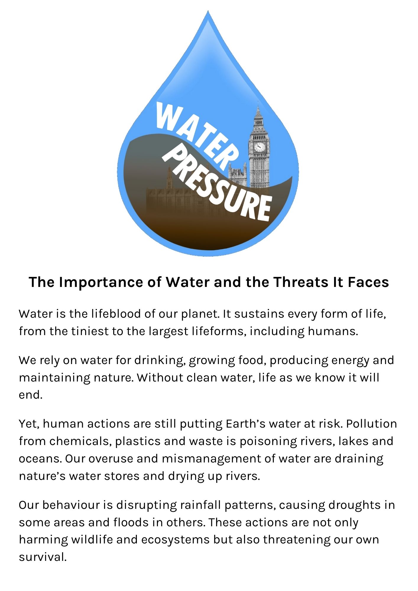 Water Pressure Flyer