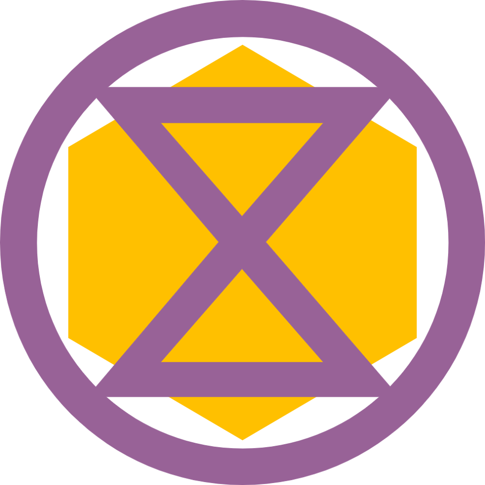 xr symbol over a hexagon