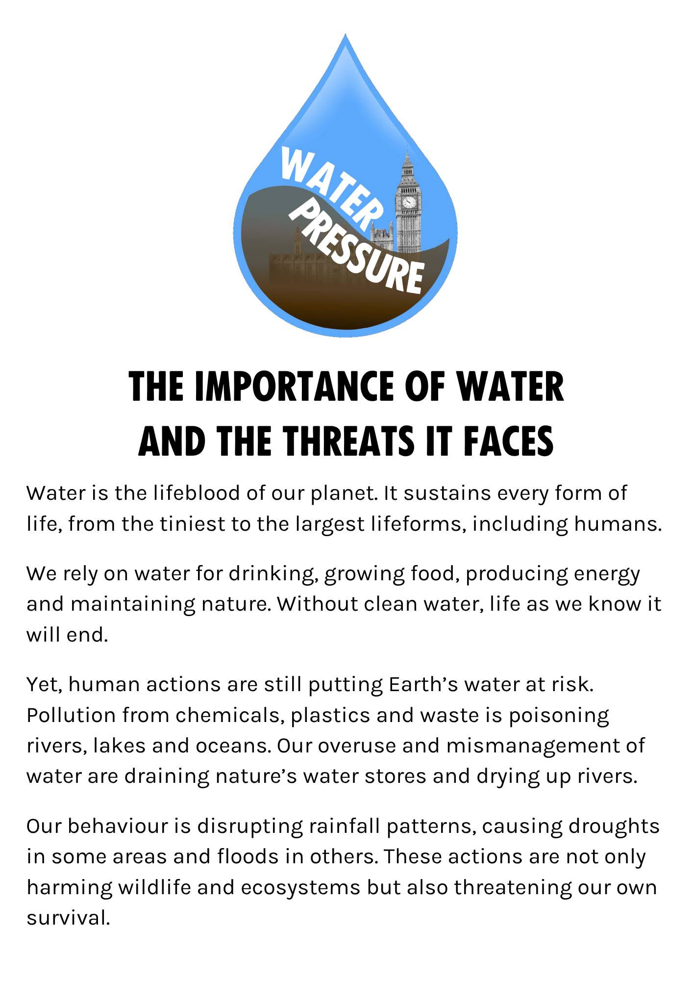 Water Pressure Flyer